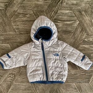 North Face Infant reversible hooded jacket (3-6 months)